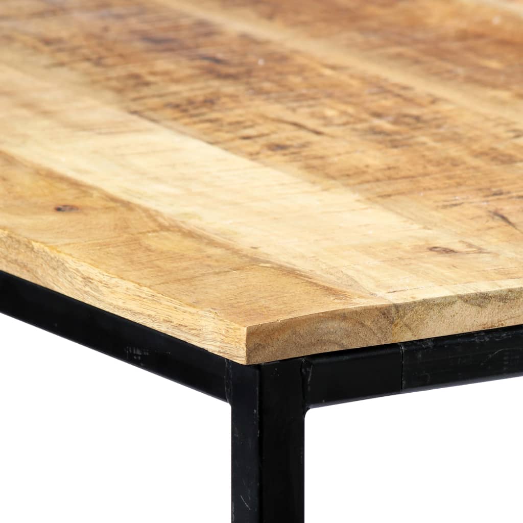 Dining table 180 x 90 x 75 cm Solid rough mango wood