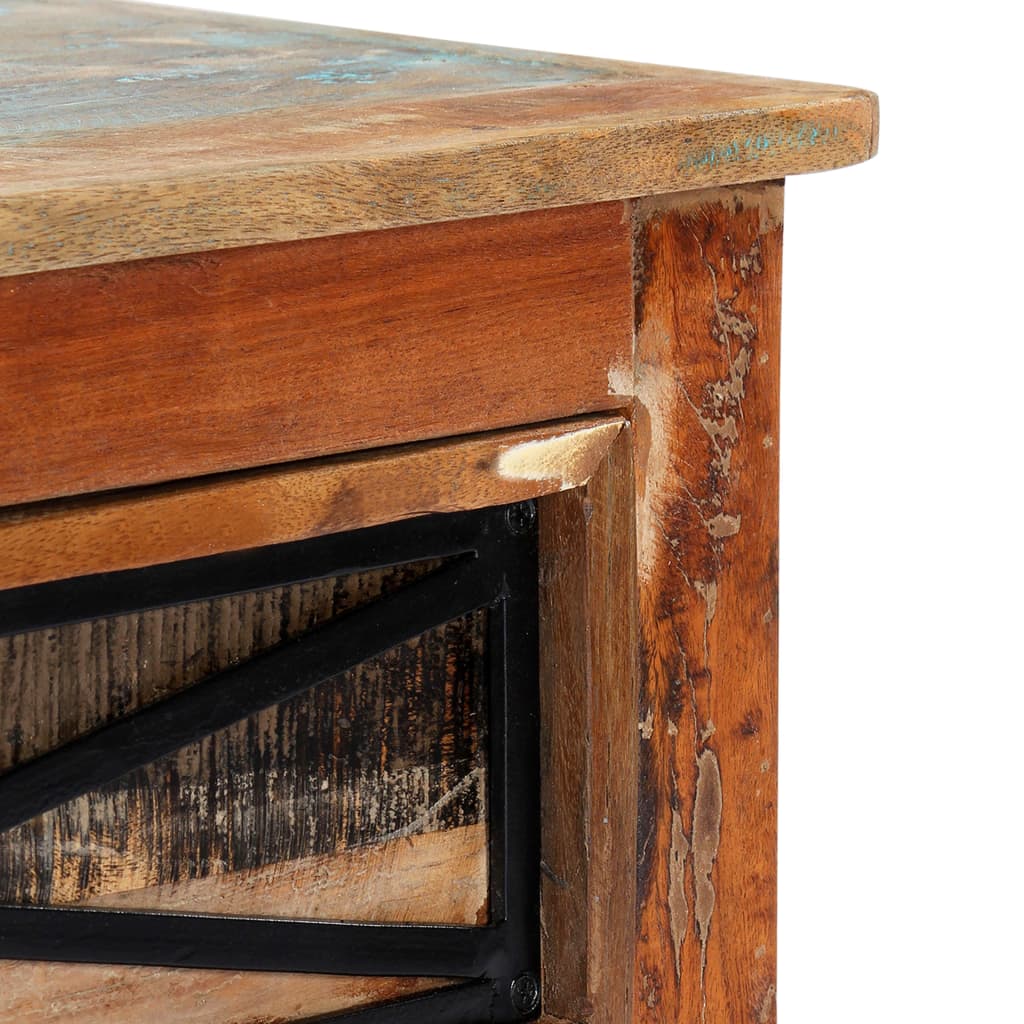 TV cabinet 120x30x40 cm solid reclaimed wood