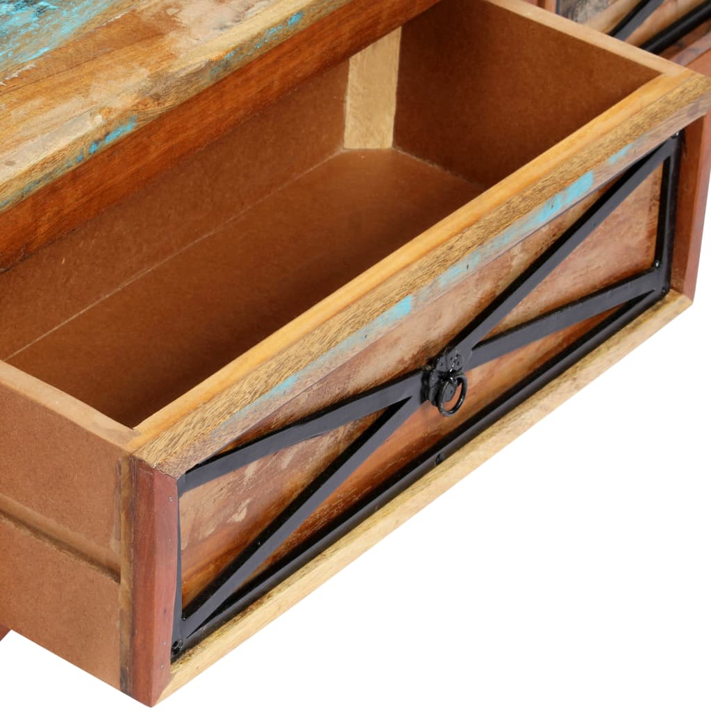 TV cabinet 120x30x40 cm solid reclaimed wood