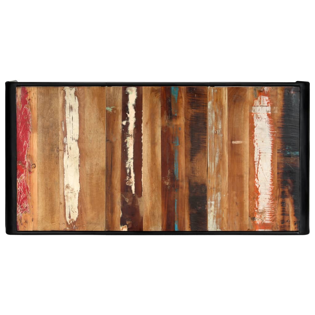 Dining table 180x90x76 cm solid reclaimed wood