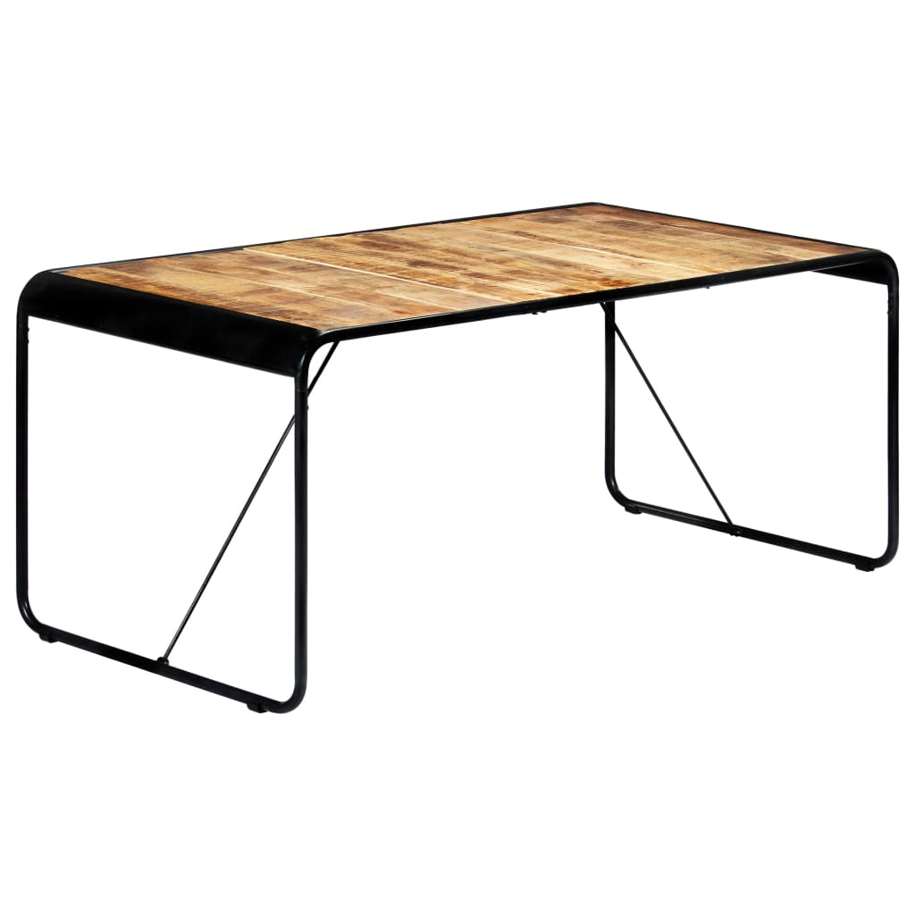 Dining table 180 x 90 x 76 cm Rough solid mango wood