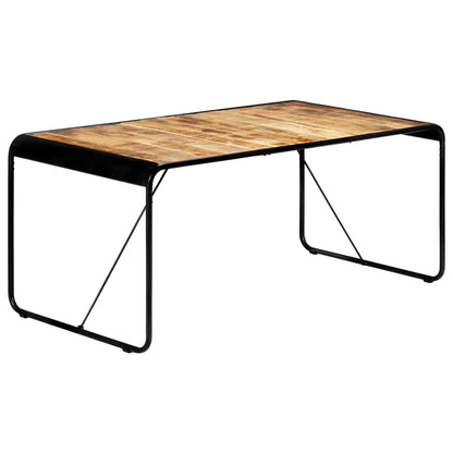 Dining table 180 x 90 x 76 cm Rough solid mango wood