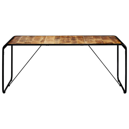 Dining table 180 x 90 x 76 cm Rough solid mango wood
