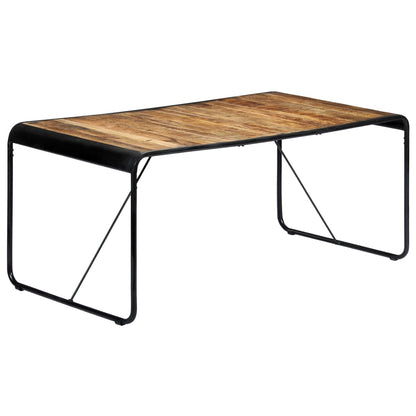 Dining table 180 x 90 x 76 cm Rough solid mango wood