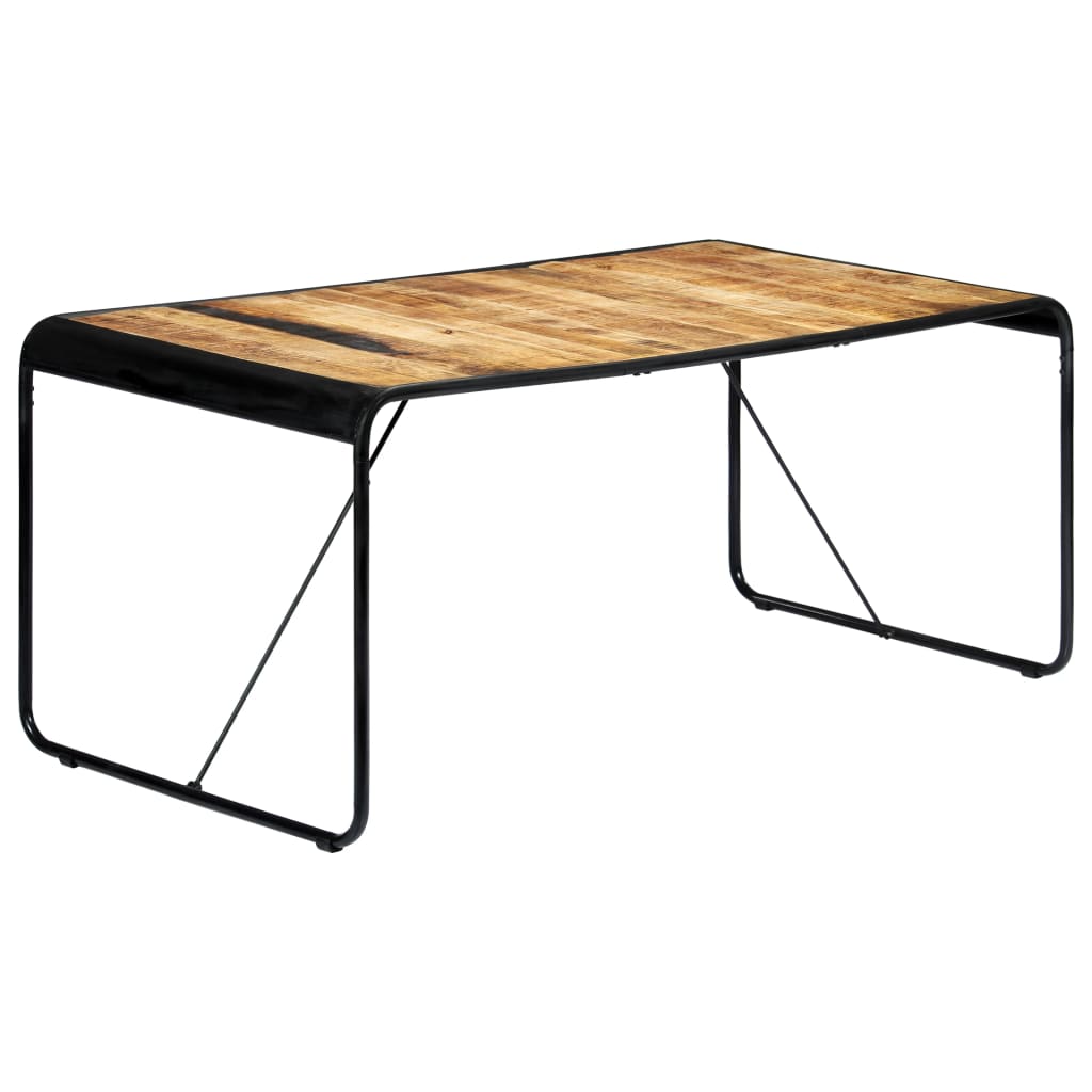 Dining table 180 x 90 x 76 cm Rough solid mango wood