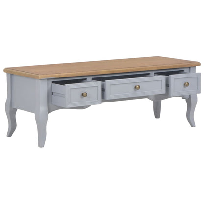 TV cabinet grey 100 x 35 x 35 cm wood