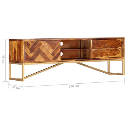 TV cabinet 140 x 30 x 45 cm solid wood