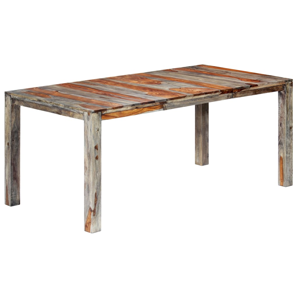 Esstisch Grau 180x90x76 cm Massivholz