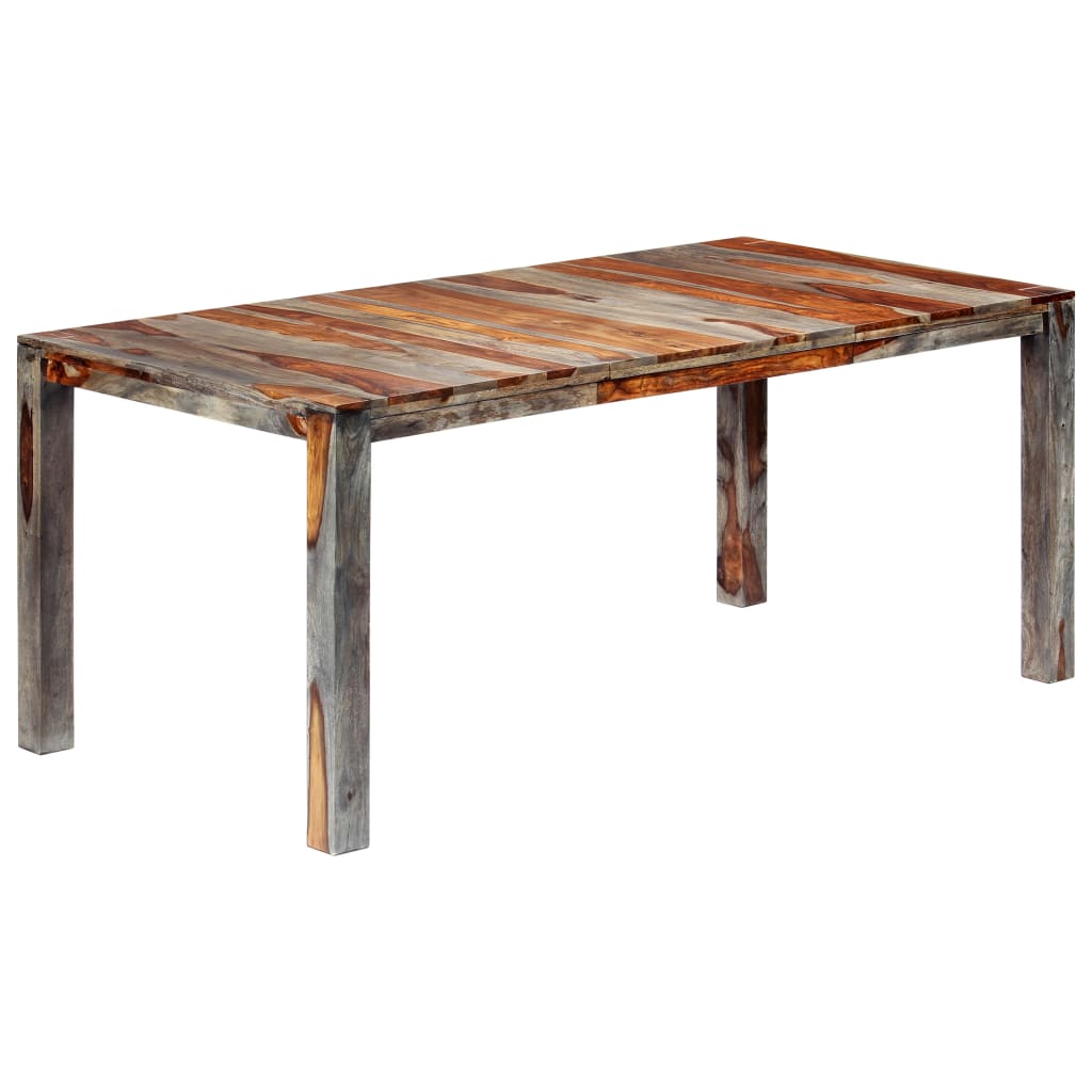 Esstisch Grau 180x90x76 cm Massivholz