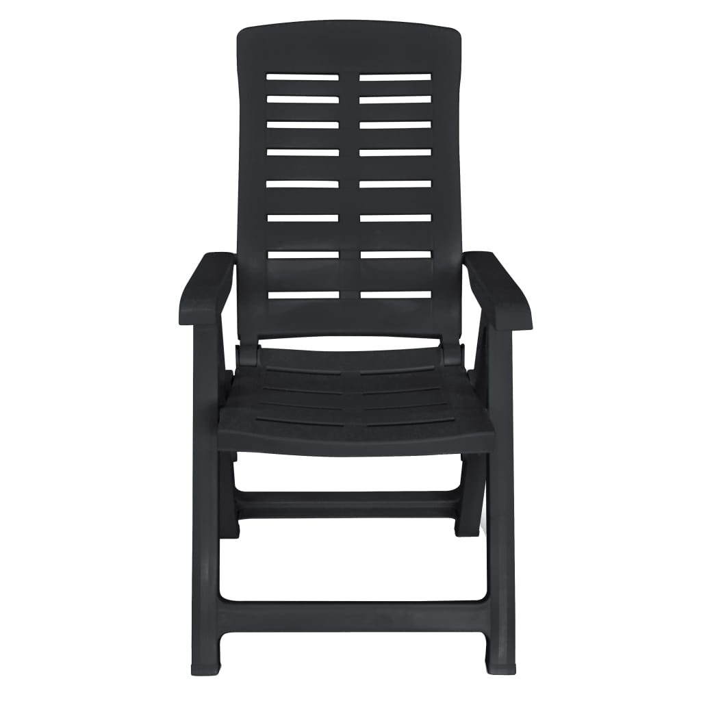 9-piece garden dining set plastic anthracite