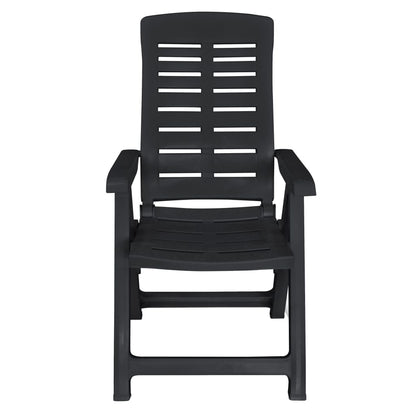 9-piece garden dining set plastic anthracite