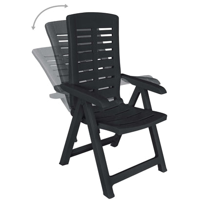 11 kom. Vrtna blagovaonska grupa plastika antracit