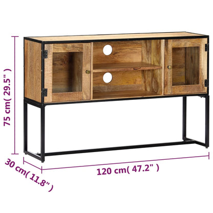 TV-Schrank 120x30x75 cm Altholz Massiv