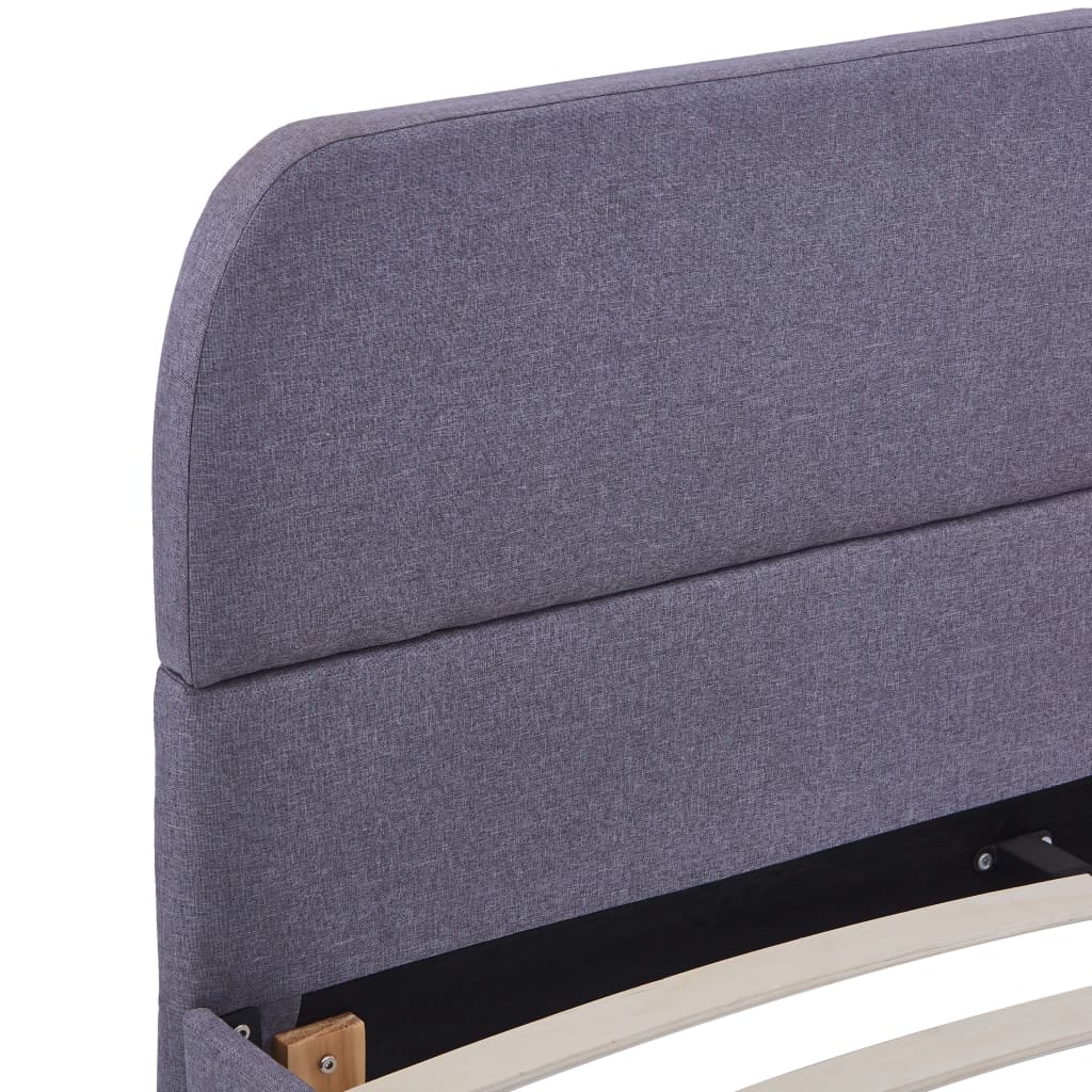 Okvir kreveta svjetlo siva tkanina 140x200 cm