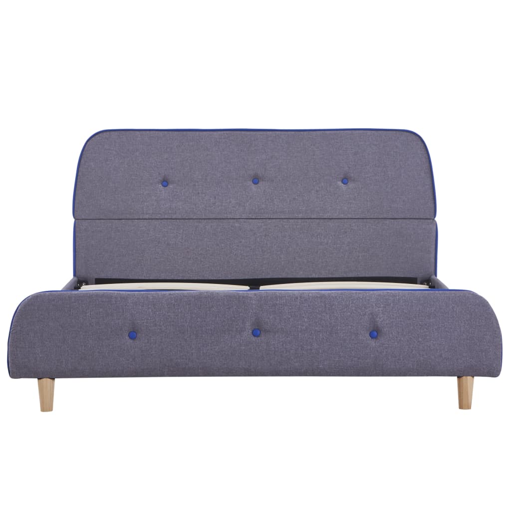 Okvir kreveta svjetlo siva tkanina 140x200 cm