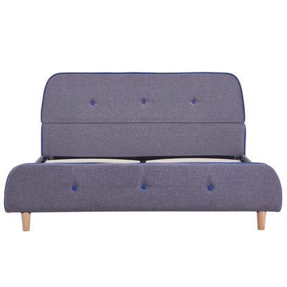 Okvir kreveta svjetlo siva tkanina 140x200 cm