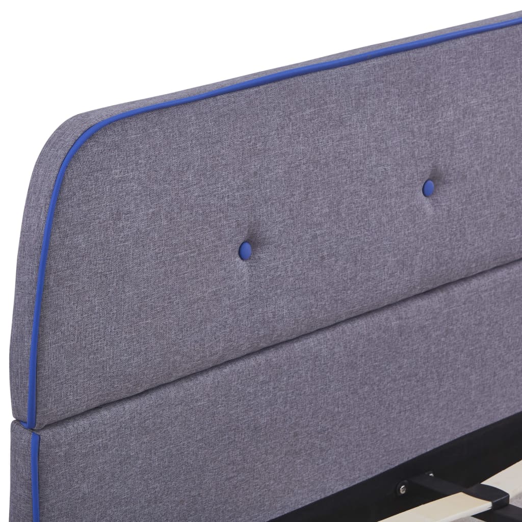 Okvir kreveta svjetlo siva tkanina 140x200 cm