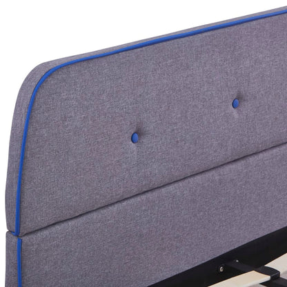 Okvir kreveta svjetlo siva tkanina 140x200 cm