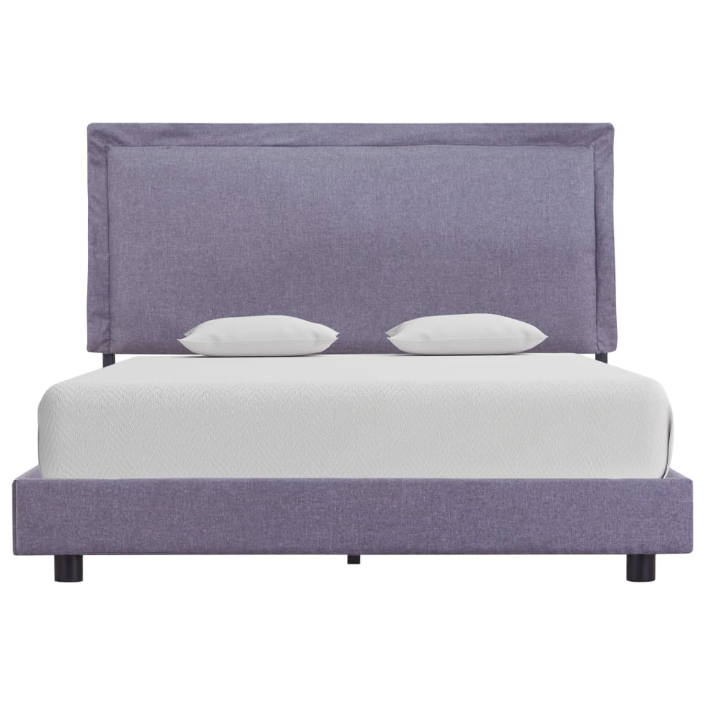 Bettgestell Hellgrau Stoff 140x200 cm