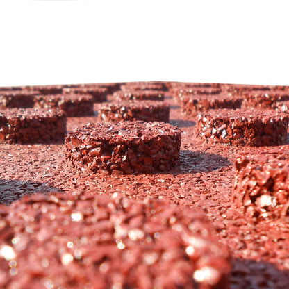 Fall protection tiles 18 pcs. Rubber 50 x 50 x 3 cm Red