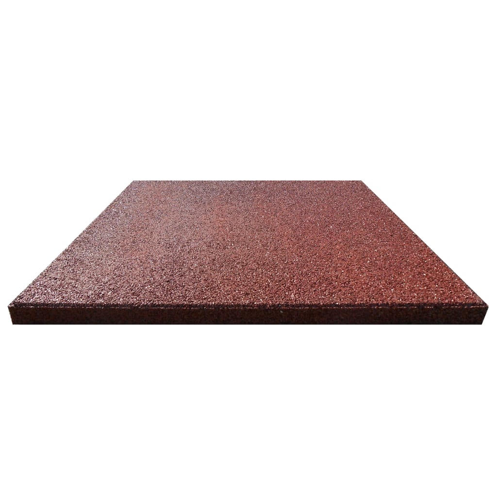 Fall protection tiles 24 pcs. Rubber 50 x 50 x 3 cm Red