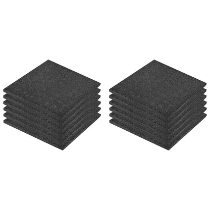 Fall protection tiles 12 pcs. Rubber 50 x 50 x 3 cm Black