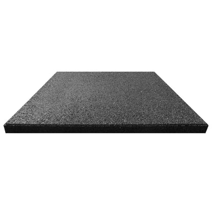 Fall protection tiles 12 pcs. Rubber 50 x 50 x 3 cm Black