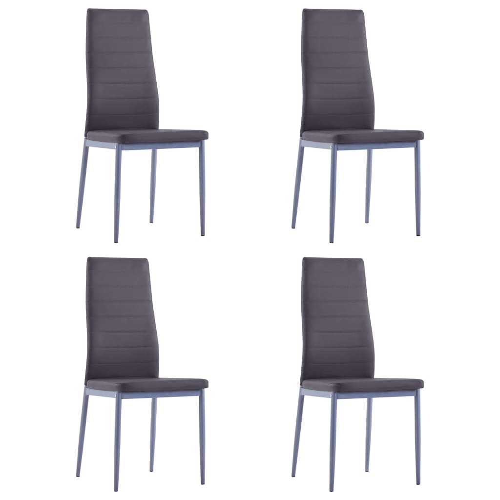 5-piece dining set grey