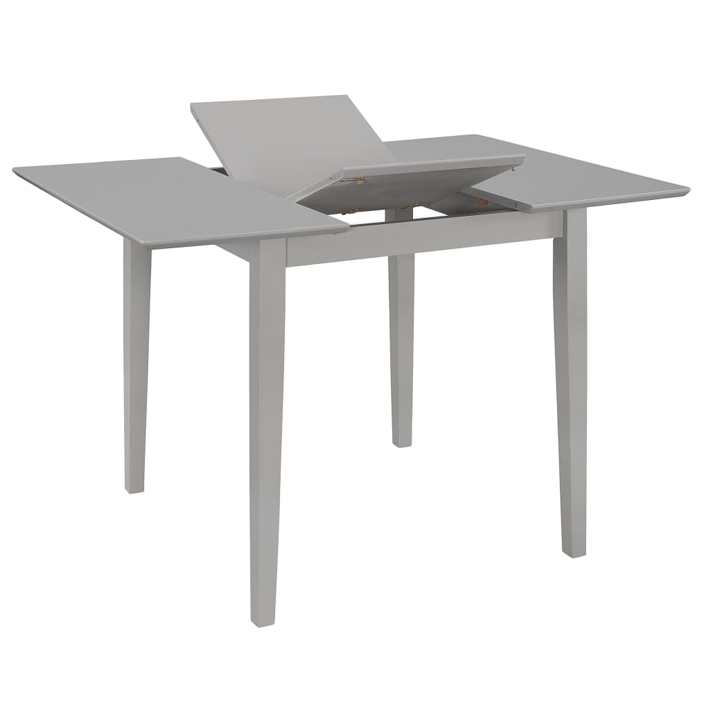 5-piece dining set MDF grey