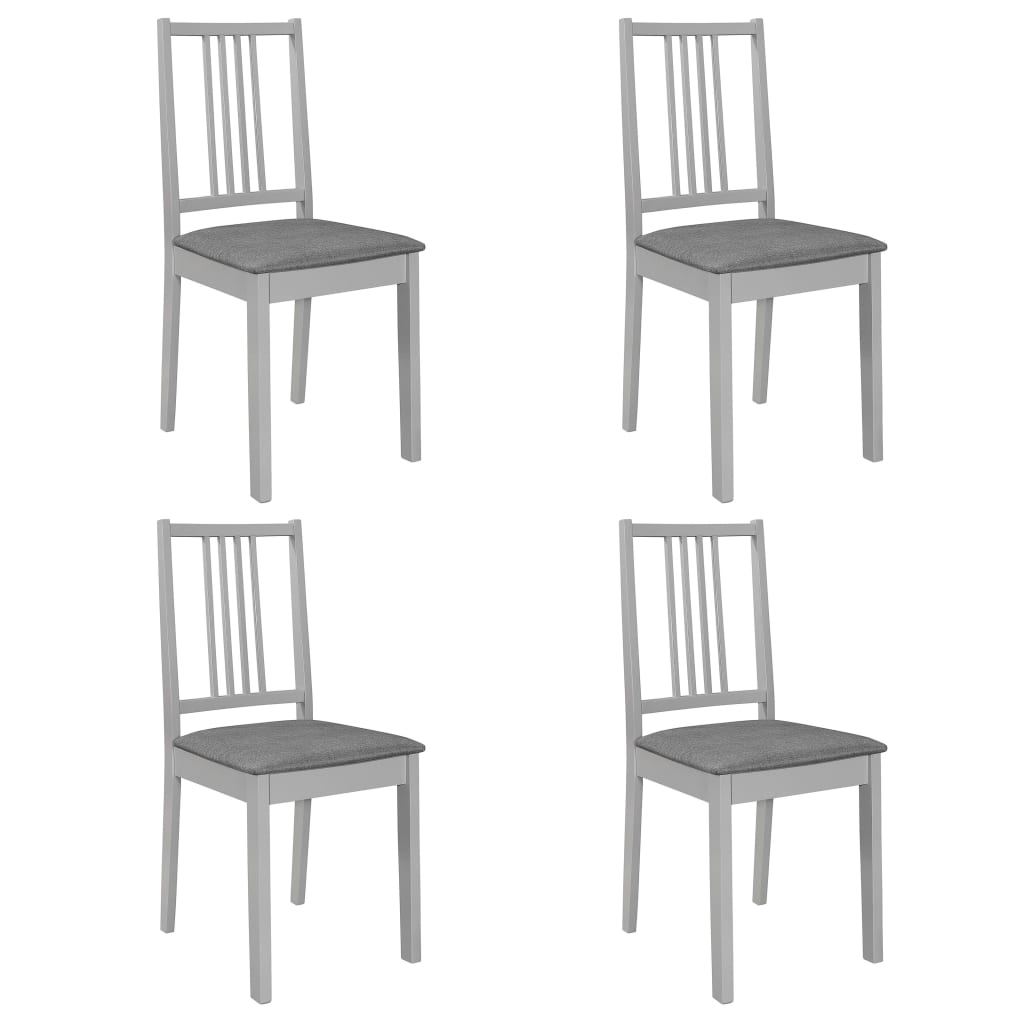 5-piece dining set MDF grey
