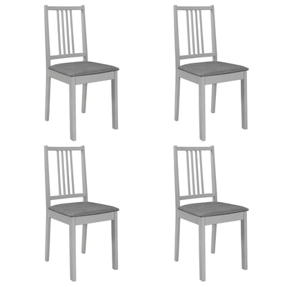 5-piece dining set MDF grey