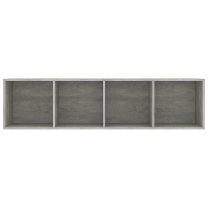 Bookcase/TV cabinet concrete grey 143×30×36 cm