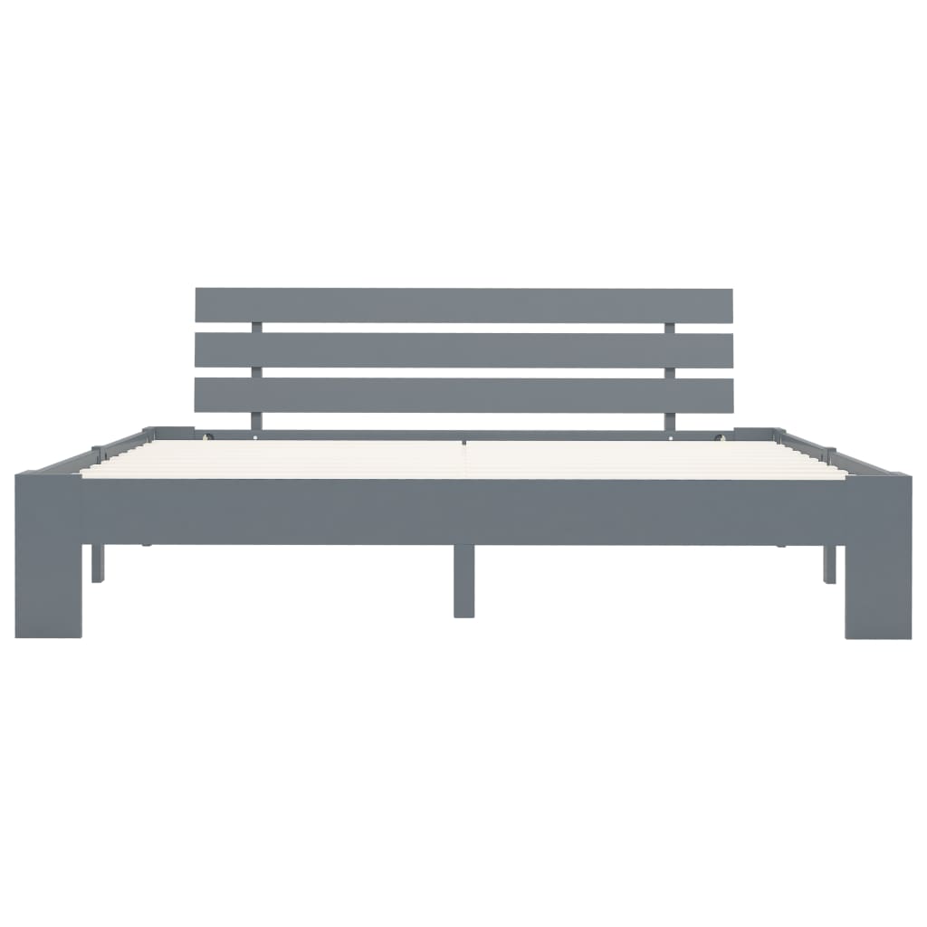 Solid wood bed grey pine 160x200 cm