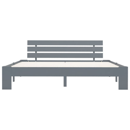 Solid wood bed grey pine 160x200 cm