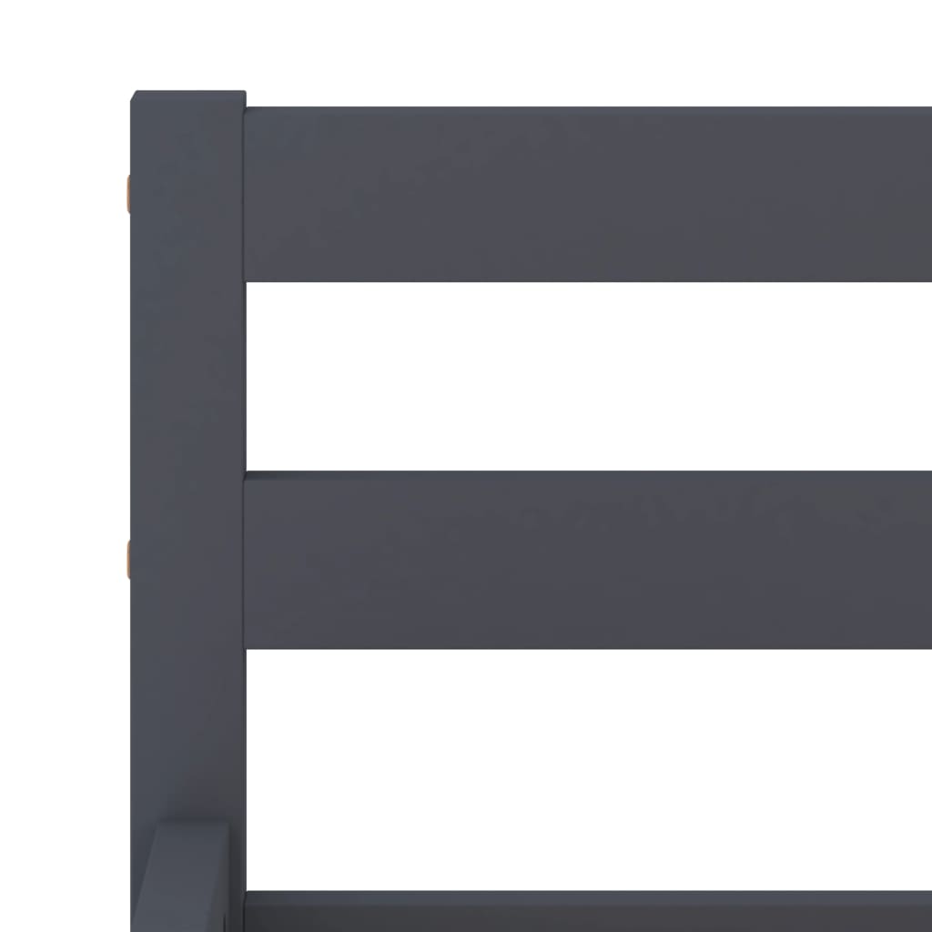 Krevet od punog drveta sivi bor 140x200 cm