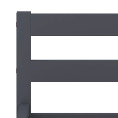 Krevet od punog drveta sivi bor 140x200 cm