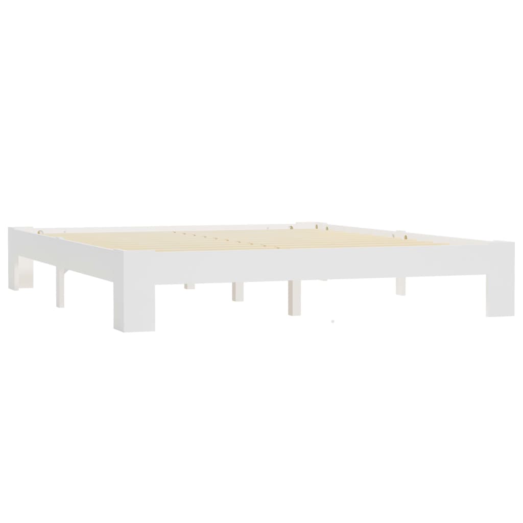 Solid wood bed white pine 160x200 cm