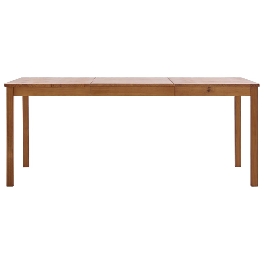 Dining table honey brown 180 x 90 x 73 cm pinewood