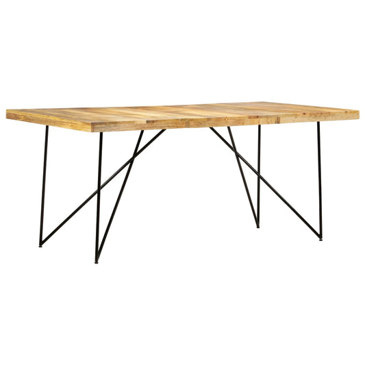 Dining table 180×90×76 cm mango solid wood