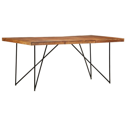 Dining table 180 x 90 x 76 cm solid acacia wood