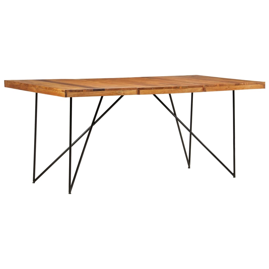 Dining table 180 x 90 x 76 cm solid acacia wood