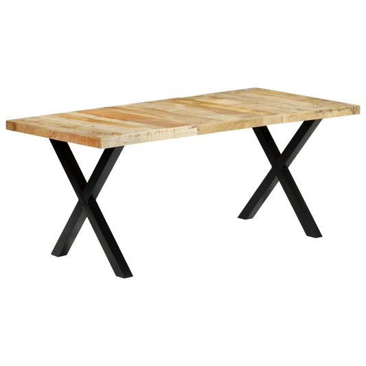 Dining table 180×90×76 cm mango solid wood