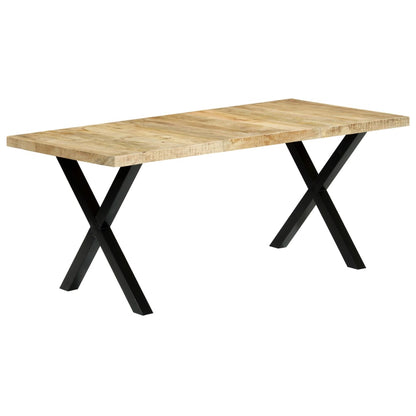 Dining table 180×90×76 cm mango solid wood