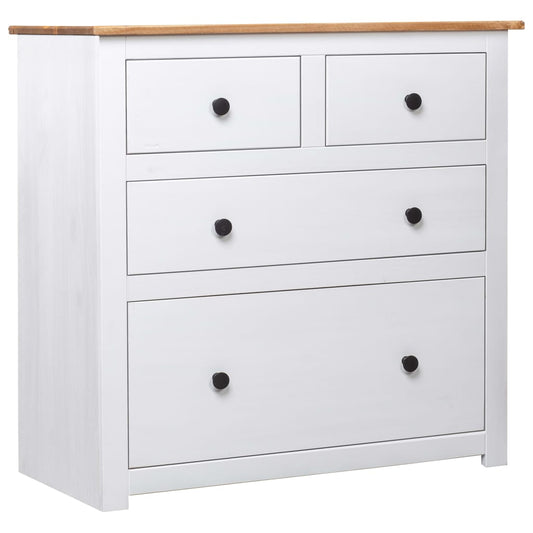Sideboard White 80x40x83 cm Pinewood Panama