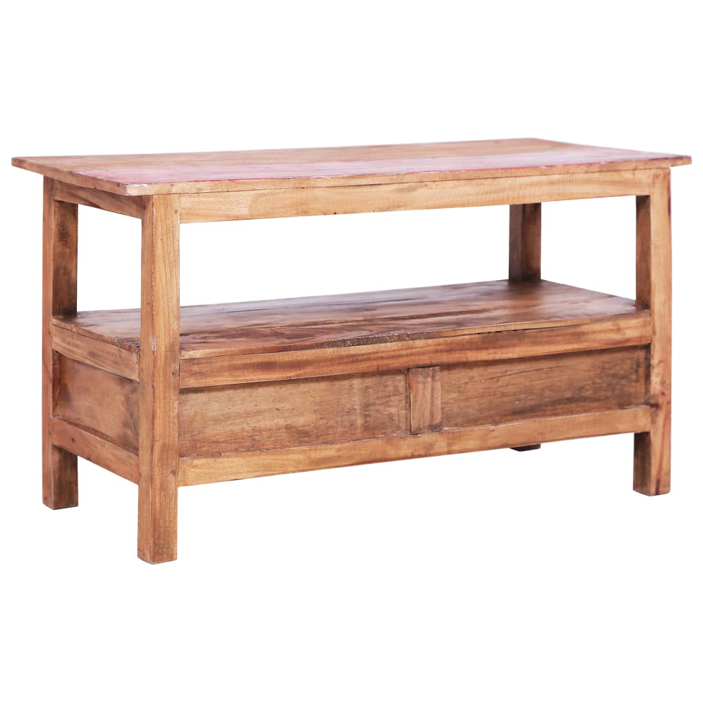 TV cabinet 90x40x50 cm solid reclaimed wood