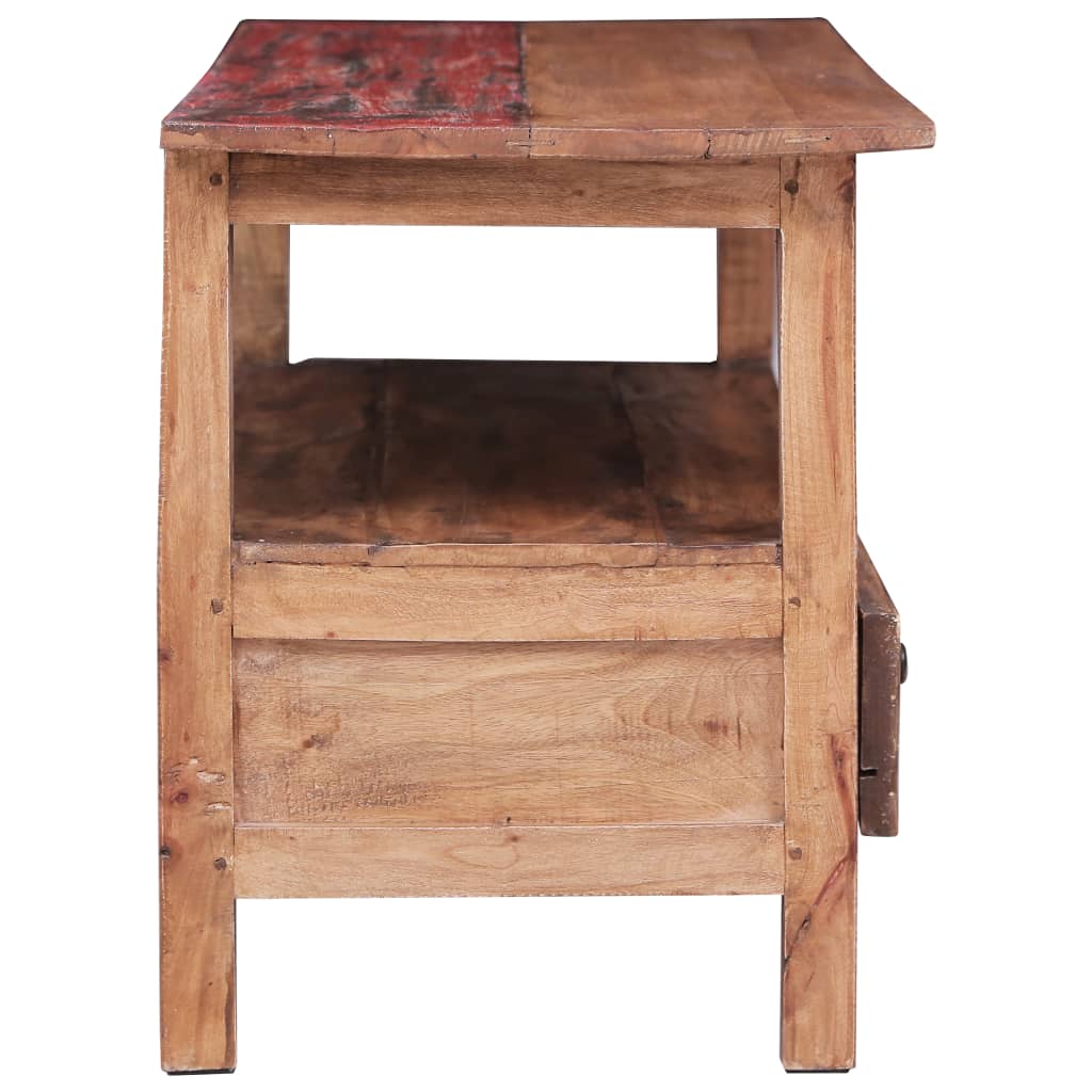 TV cabinet 90x40x50 cm solid reclaimed wood