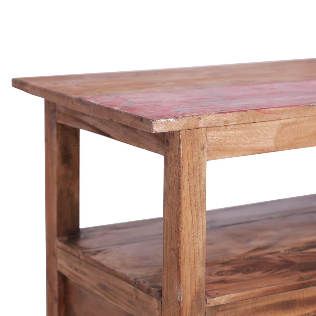 TV cabinet 90x40x50 cm solid reclaimed wood