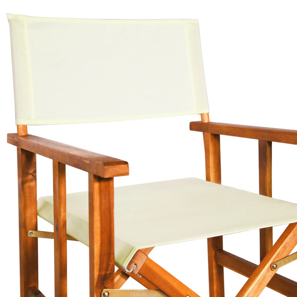 Director's chairs 2 pcs. Solid acacia wood