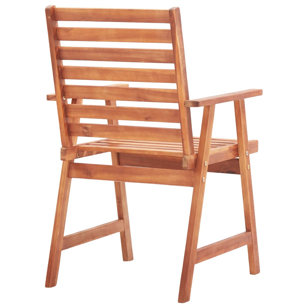 Garden chairs 2 pcs. Solid wood acacia