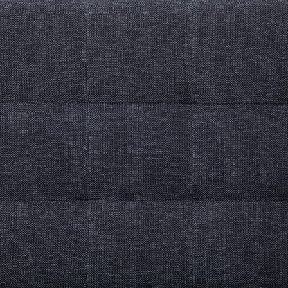 Kauč ​​na razvlačenje u obliku slova L tamno sivi poliester